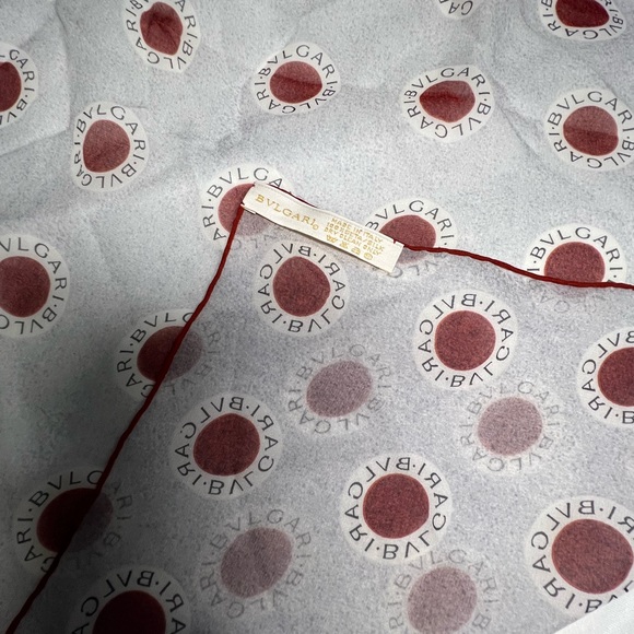 BLVGARY RED AND BLUE Silk Scarf - Picture 13 of 16